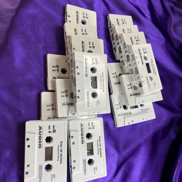 📌 VTG Audio Stephen King Bag of Bones Complete Book on 16 Cassettes Audiobooks - Picture 12 of 15